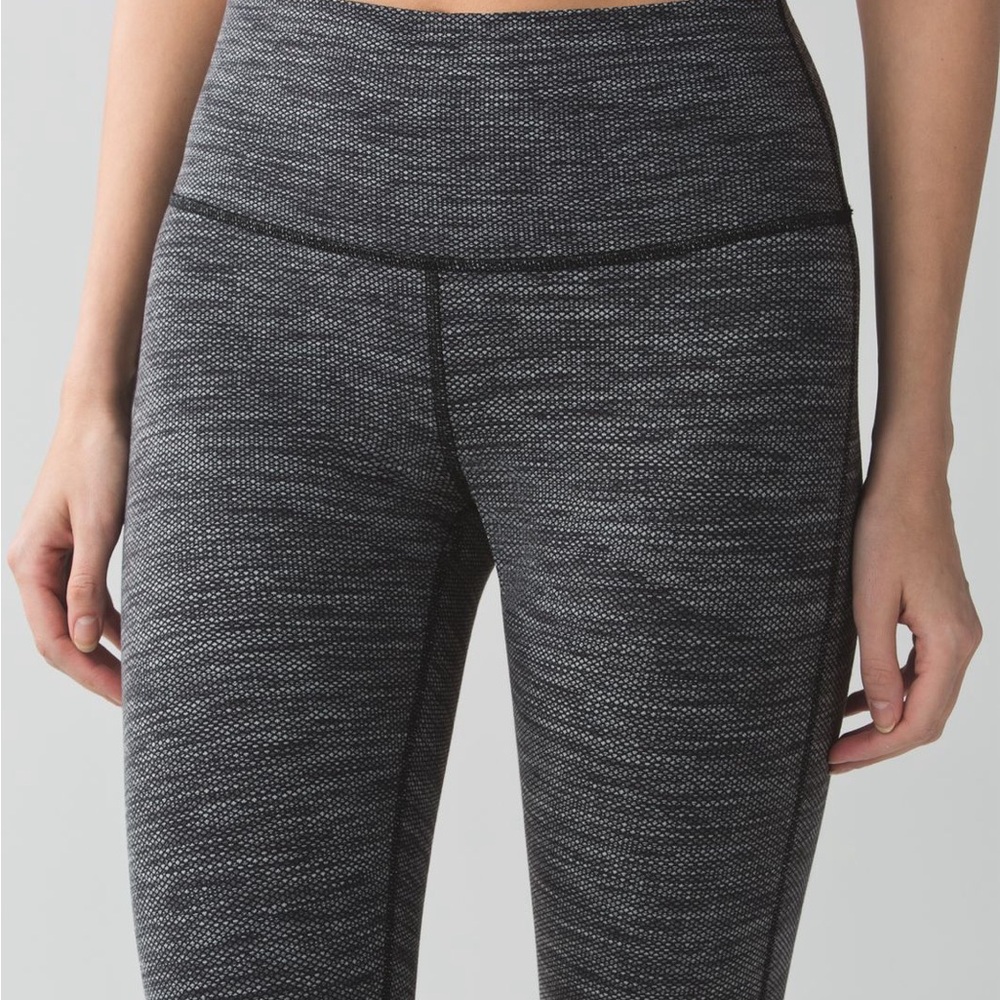 Lululemon High Times Pant Diamond Jacquard Space Dye Black Slate
